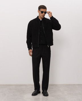 Brett Johnson Black wool pants FW26P51LP991NOI