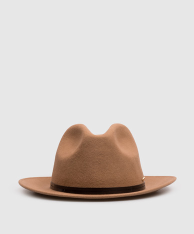 Brown wool hat