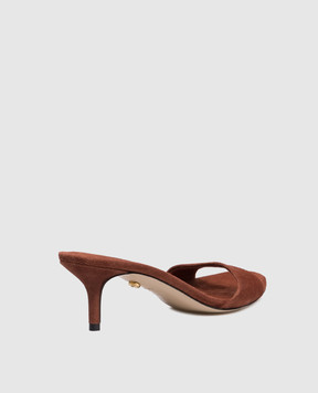 Babe Pay Pls Brown suede mules 274503ZA