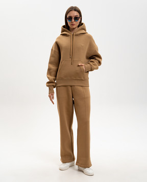 Ami Paris Brown insulated hoodie USW756749