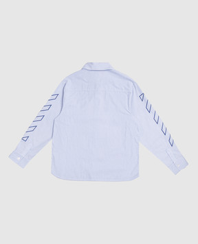 Off-White Children's blue striped shirt 44BGA00AF5F002