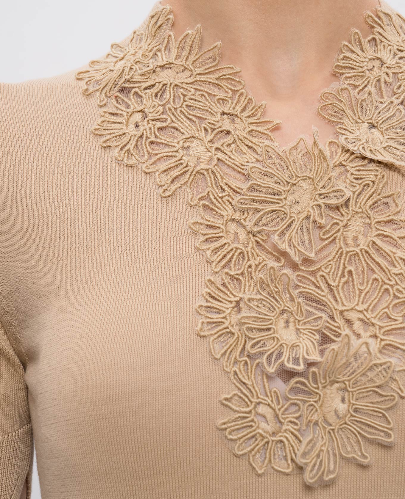 Beige top with lace Ermanno Scervino 5