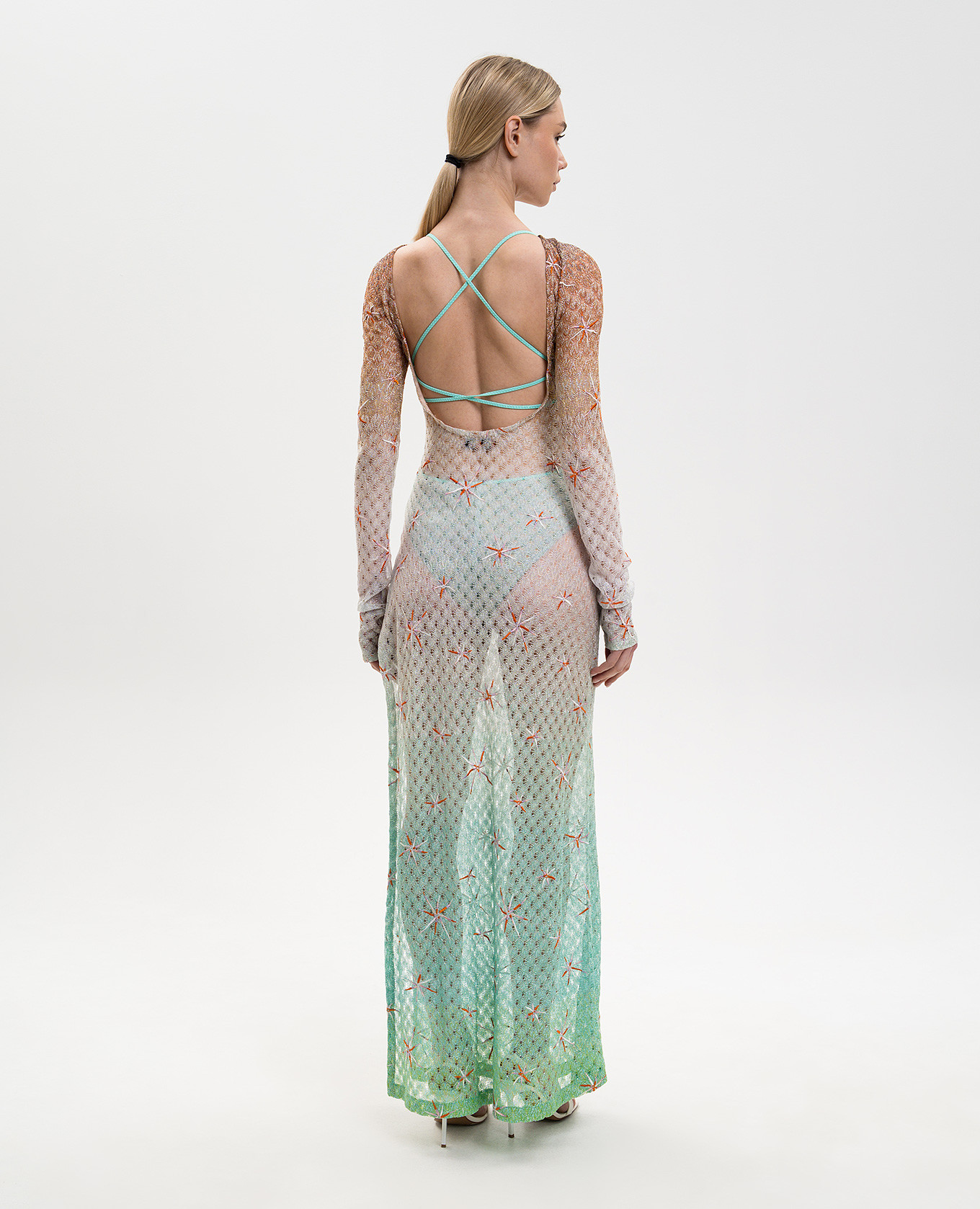 

Maxi dress with lurex Missoni, White