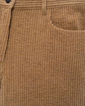 The Row Clair brown corduroy trousers with wool and silk 10367W4018