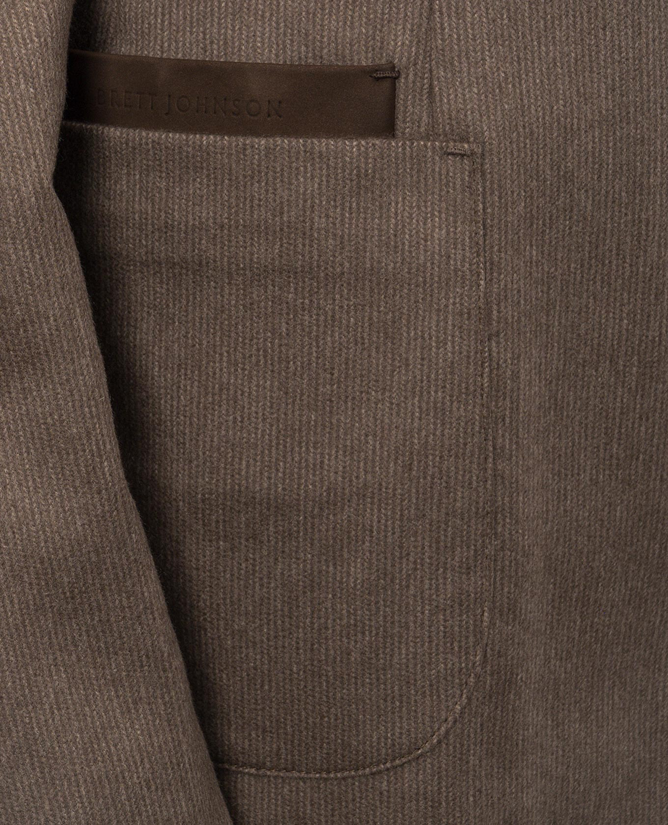 Brown cashmere blazer with placket Brett Johnson 5