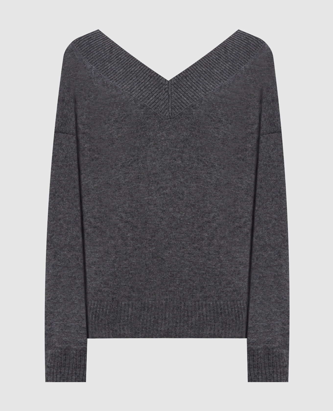 Gray cashmere pullover