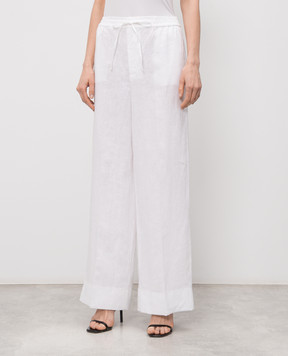 Twinset White linen pants 261TT2302