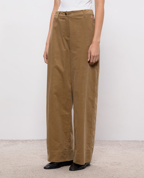 Twinset Brown velvet pants 262AQ2042
