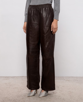 Simkhai Corrine brown leather pants 5264018NO