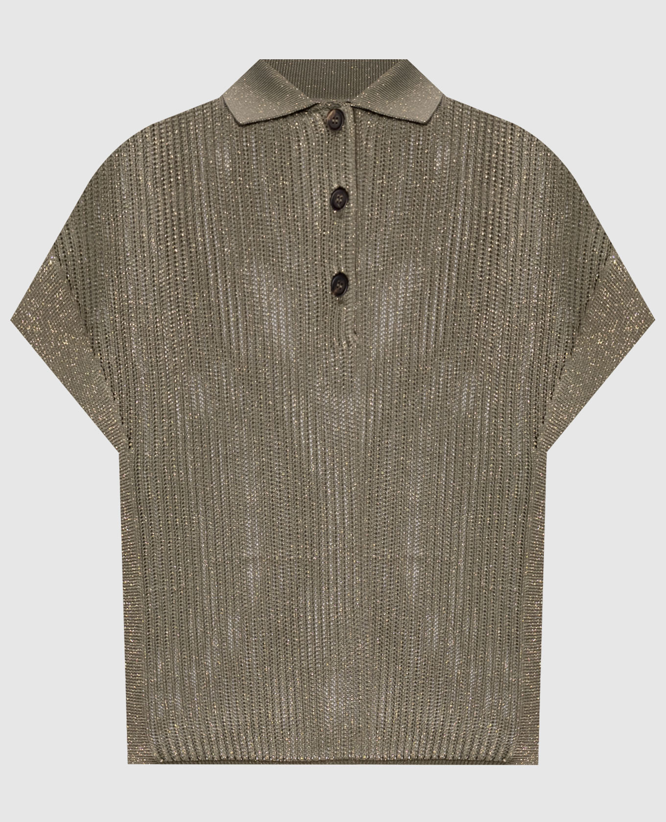 

Green polo with lurex Brunello Cucinelli