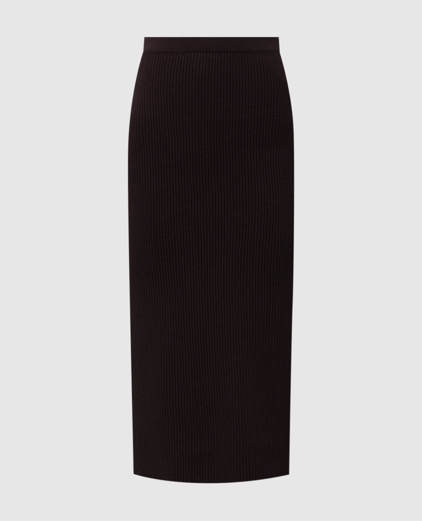 

Brown ribbed wool skirt Twinset