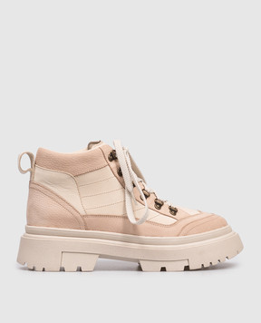 MooRER Beige Marlia boots MARLIAONK