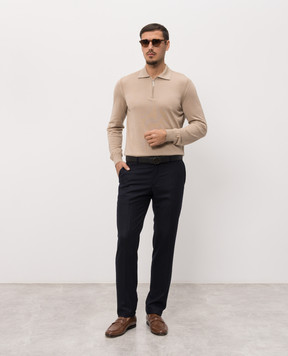 Stefano Ricci Blue wool pants M1T80A0003W610