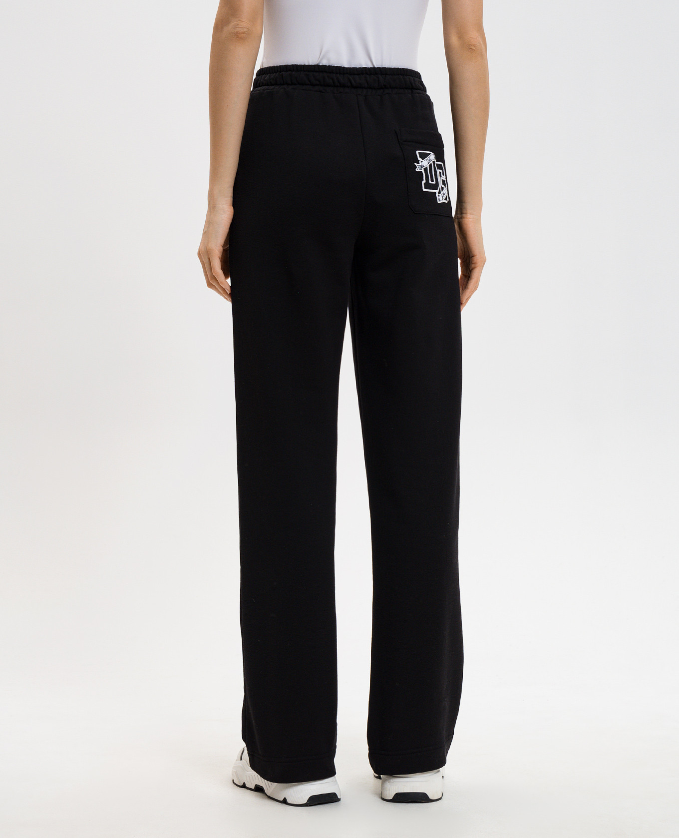 Black sweatpants with monogram logo Dolce&Gabbana 4