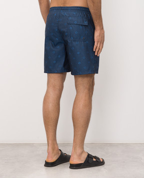 Stefano Ricci Blue printed swim shorts M6B6200050B65450