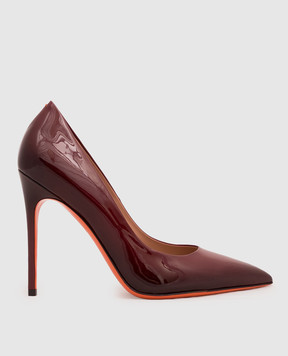 Santoni Burgundy patent leather shoes WDCZ70944HIANVAA