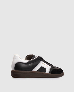 Santoni Black leather sneakers WBPL61221DKTCYSY