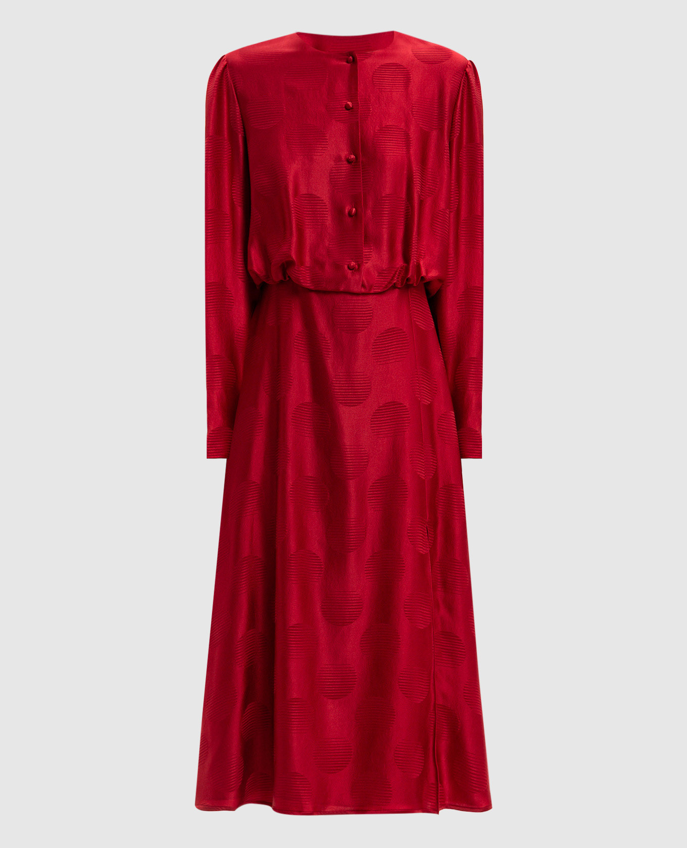 Red silk dress Valentino