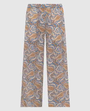 Max Mara Weekend NIRVANA blue silk culottes WKDNIRVANA
