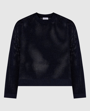 Brunello Cucinelli Blue jumper with lurex MST263300