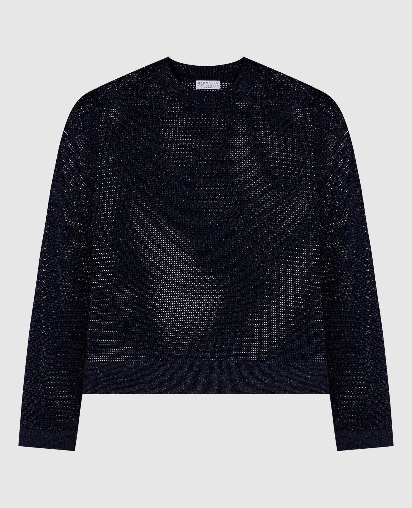 Blue jumper with lurex
