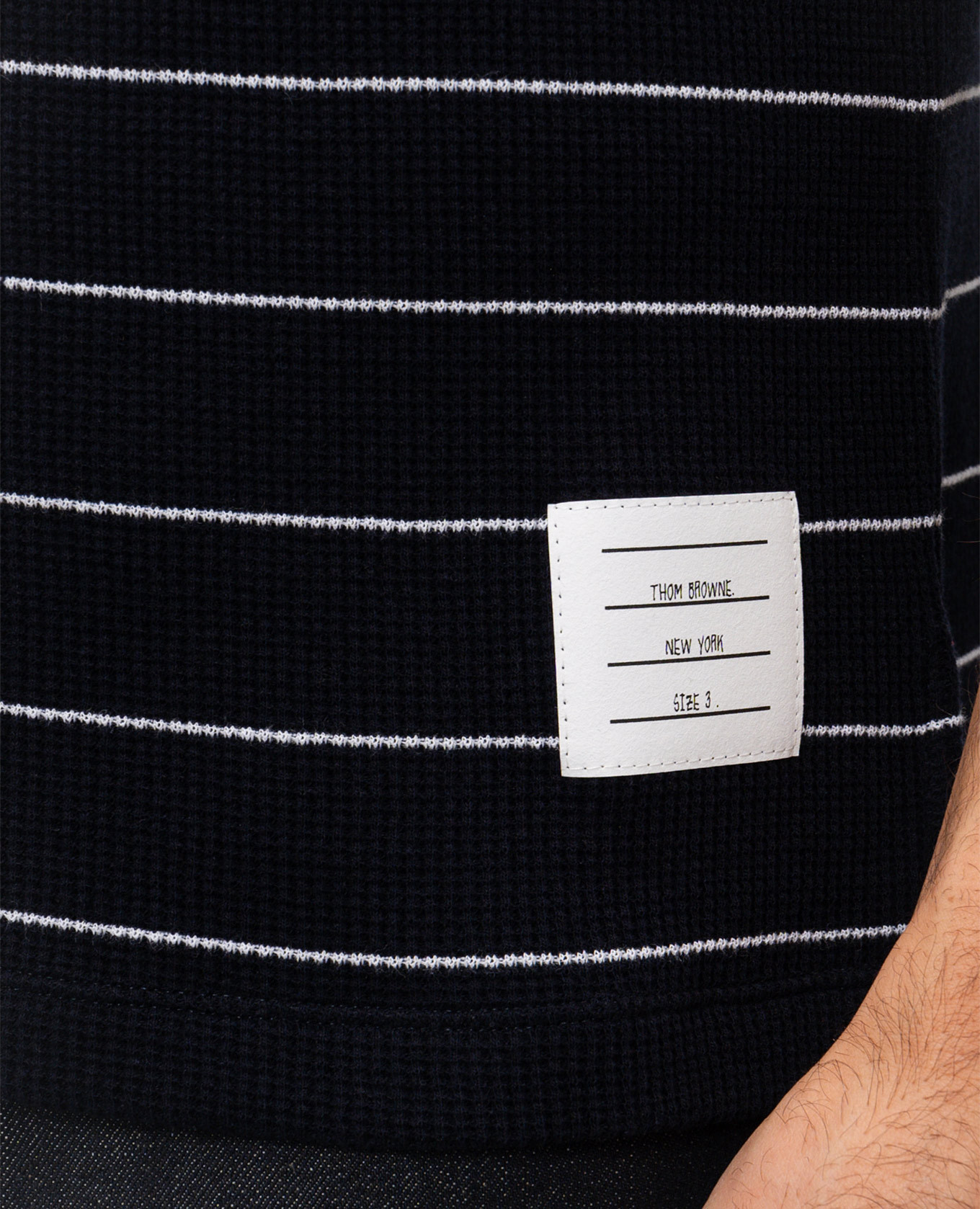 

Blue striped linen shirt Thom Browne