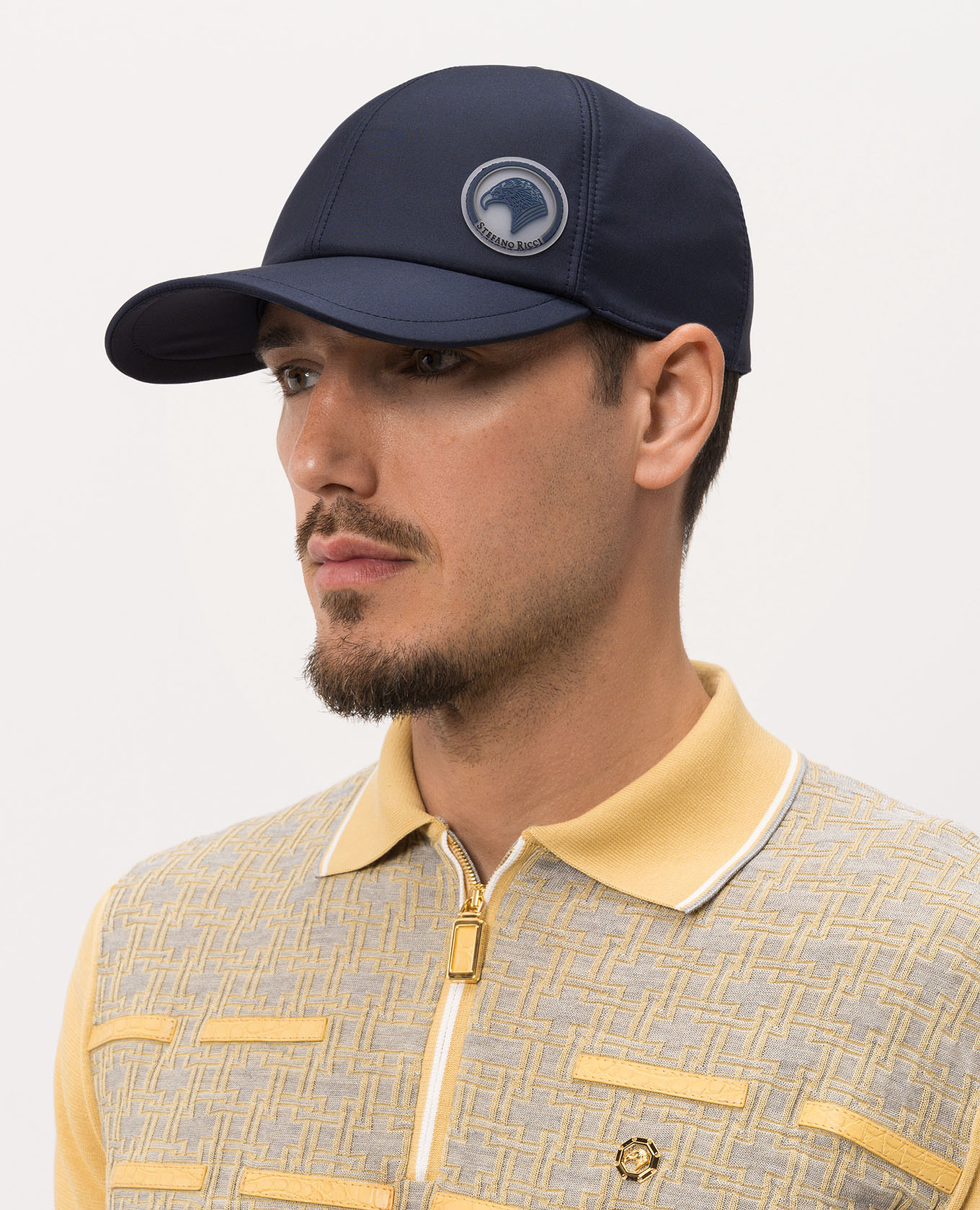 

Blue cap with emblem patch Stefano Ricci