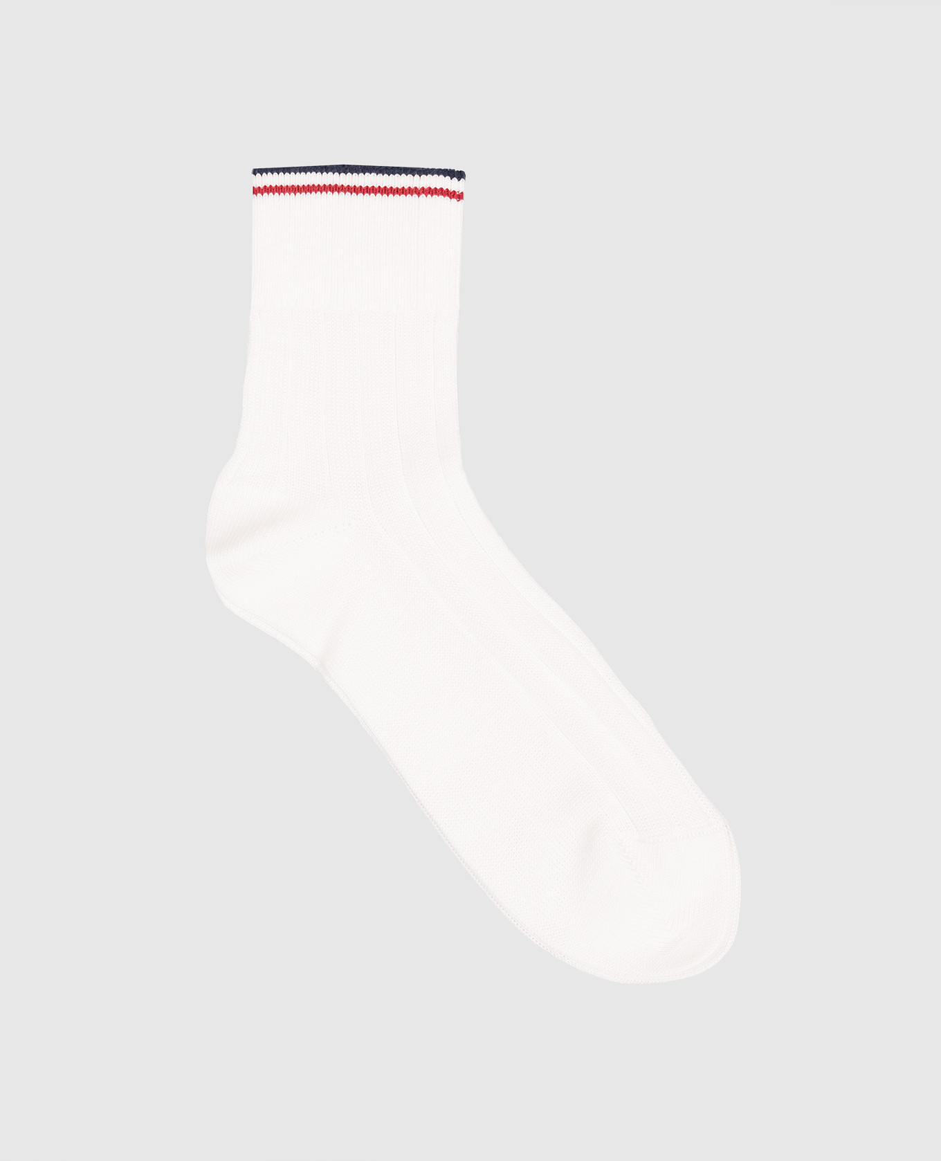 

White socks with contrasting stripes Brunello Cucinelli