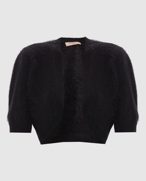 Twinset Black bolero made of wool, cashmere and silk 262TT3022
