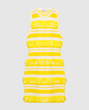 Simkhai Elly striped dress with fringe 2261219K