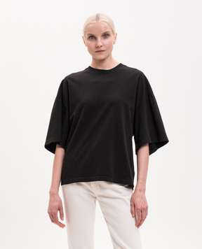 AGOLDE Ellery black lace-up t-shirt A74271521
