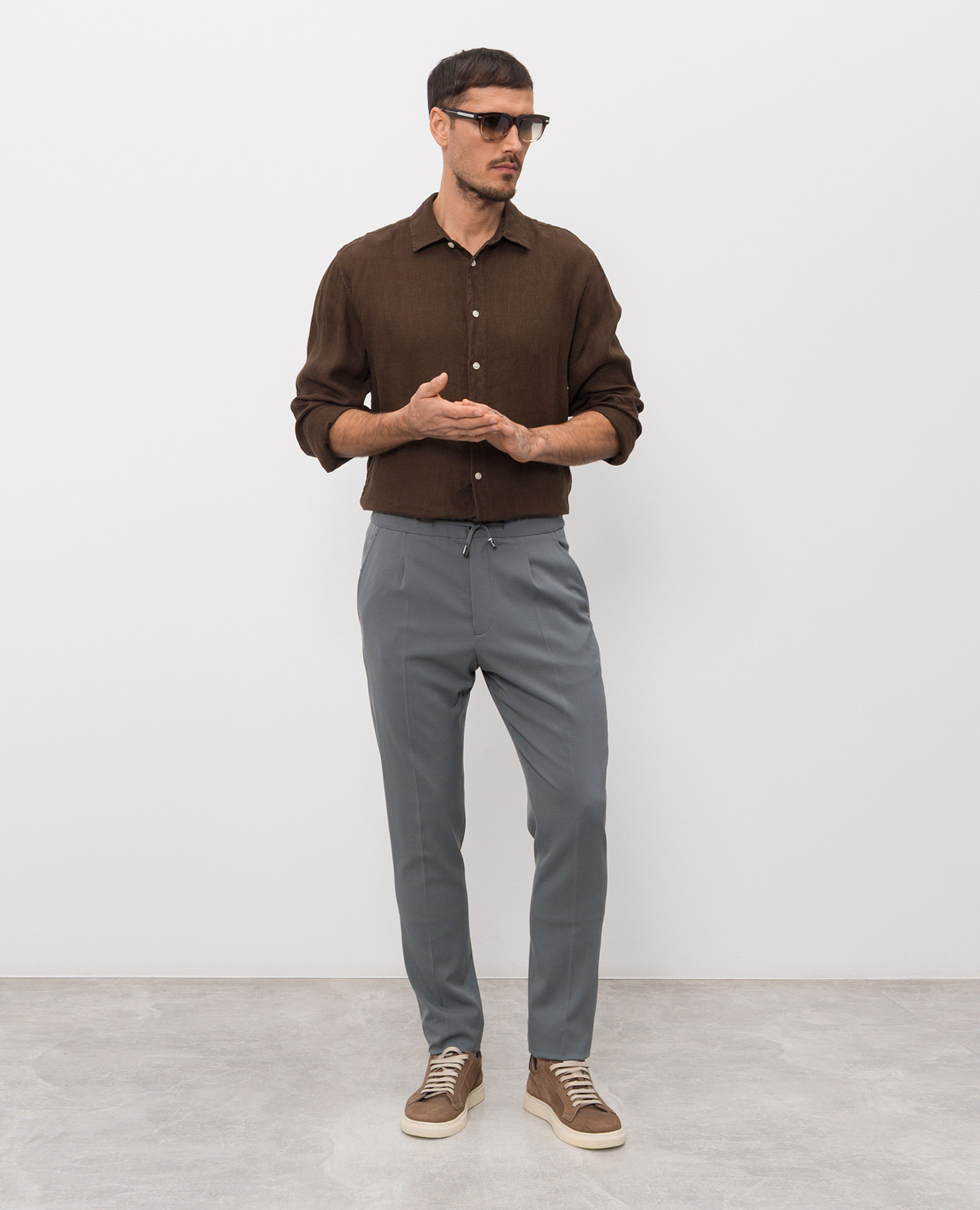 

Brown linen shirt Woolrich