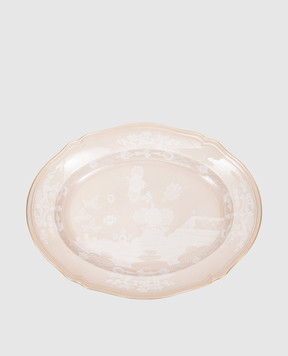 Ginori 1735 Beige porcelain oval dish 003RG00FVS130010340
