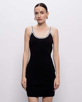 Versace Black mini dress with open back 10258341A18357