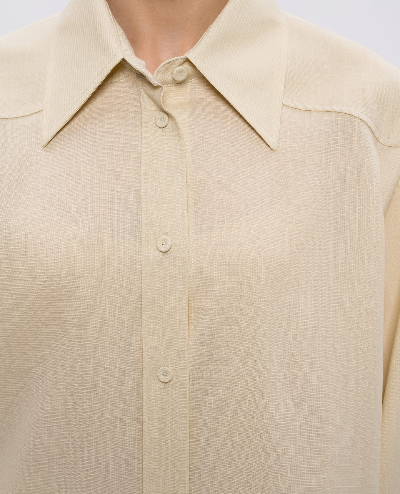 

Yellow wool shirt Jil Sander