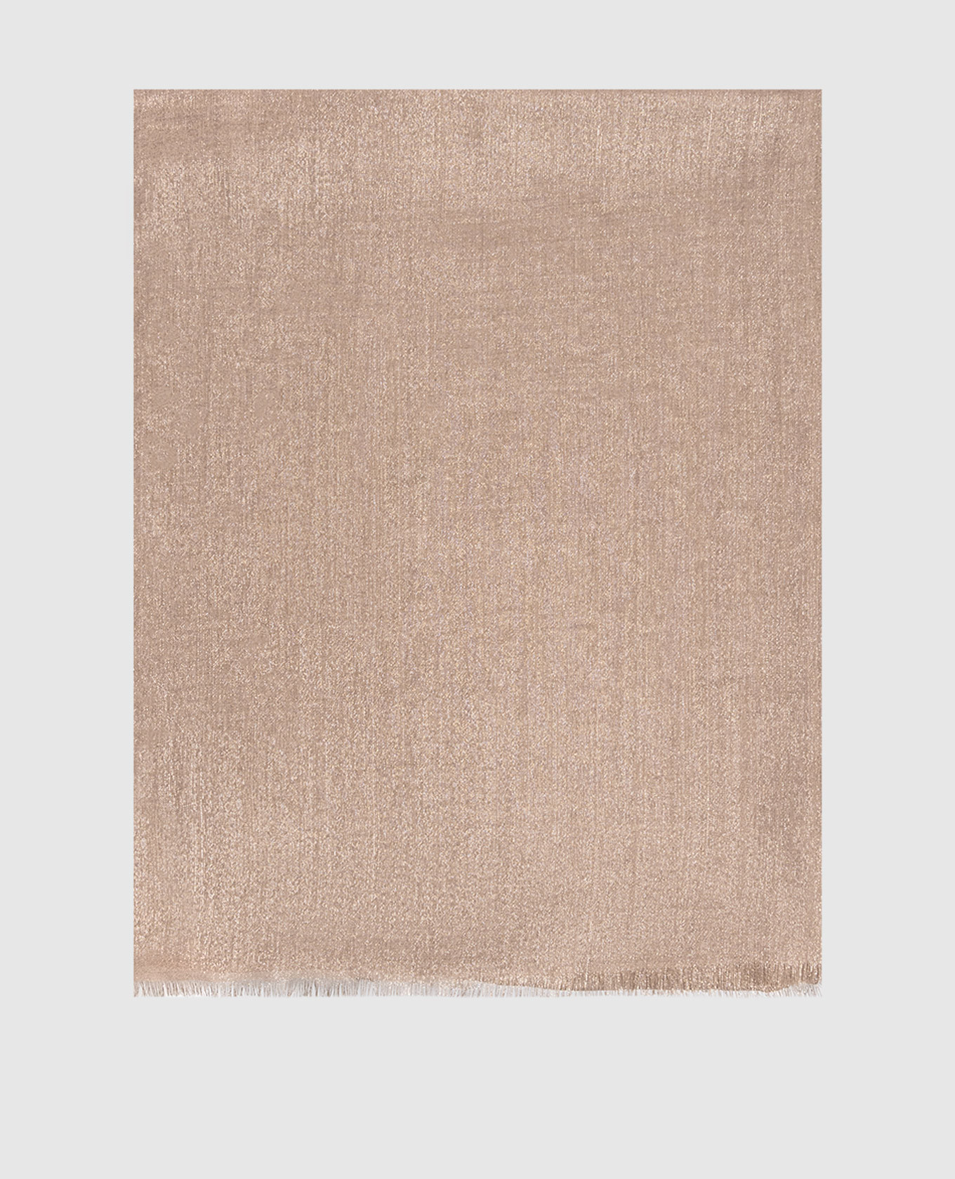 

Brown stole made of cashmere and silk with lurex Brunello Cucinelli