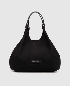Gianni Chiarini Dua black suede tote bag BS9799CMPL
