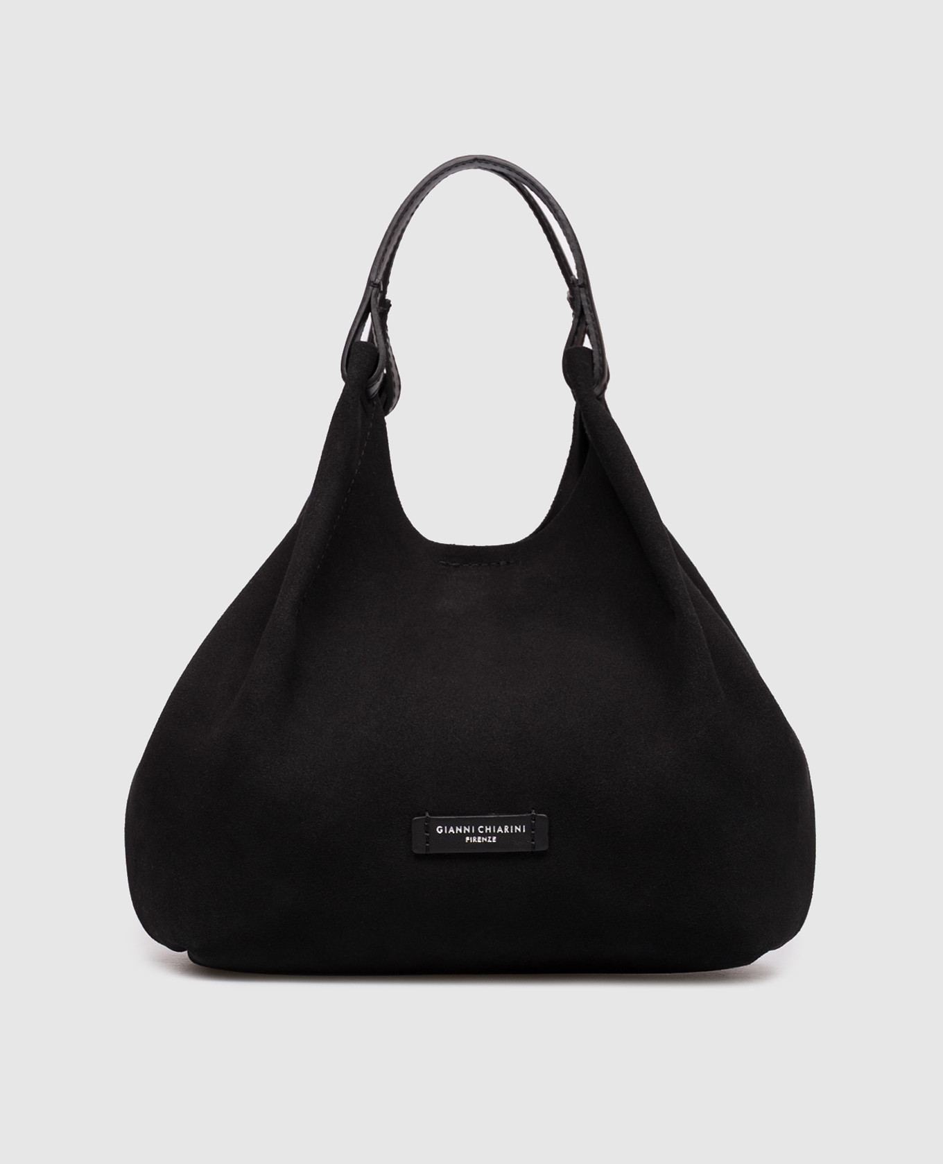 Dua black suede tote bag