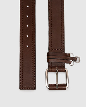 Max & Co Brown leather belt with pendants MCASALICE