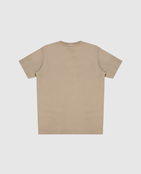 Stone Island Children's khaki T-shirt with logo print L2S162100006S05111012