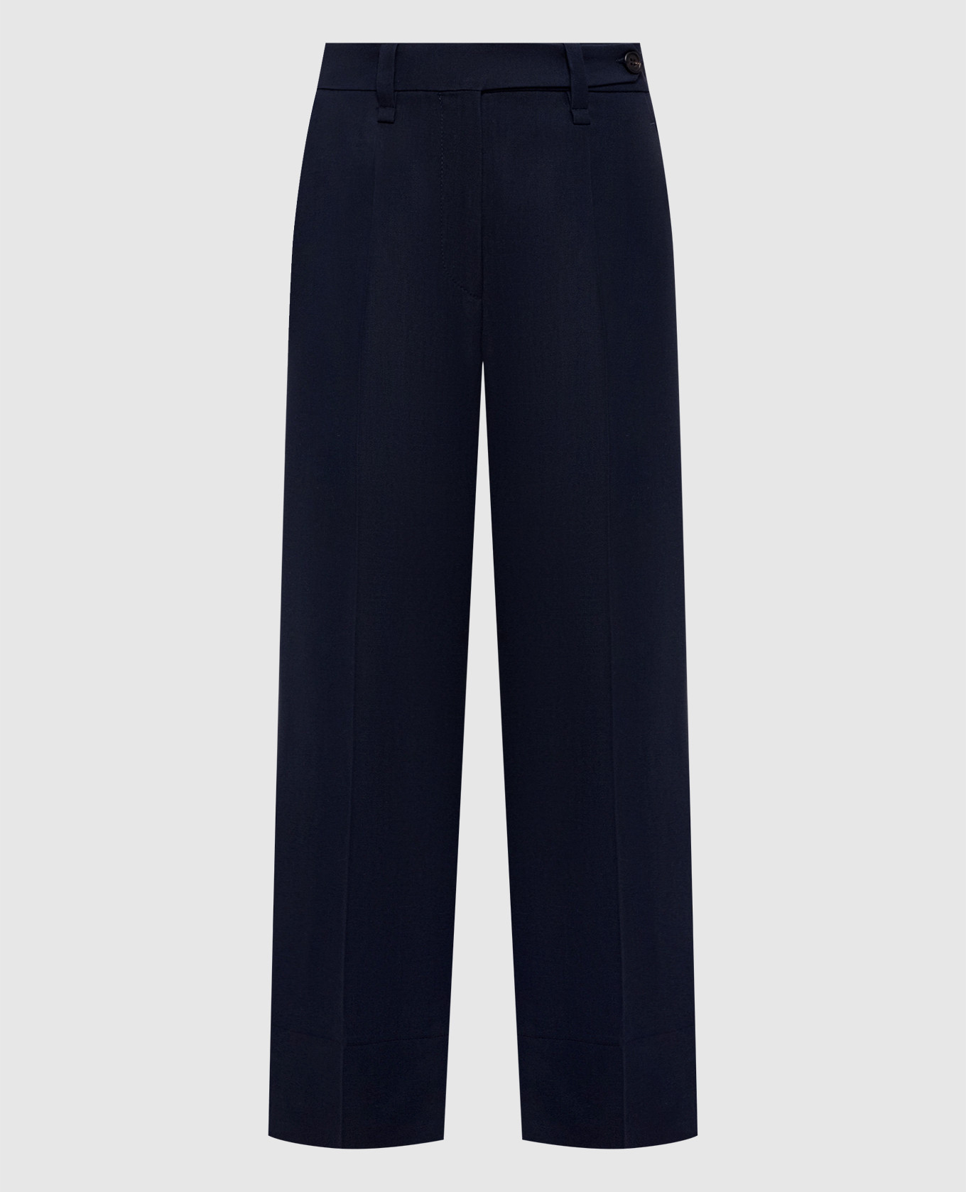 

Navy blue linen pants Brunello Cucinelli