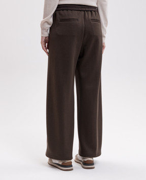 Peserico Brown sweatpants P04461J0A5071