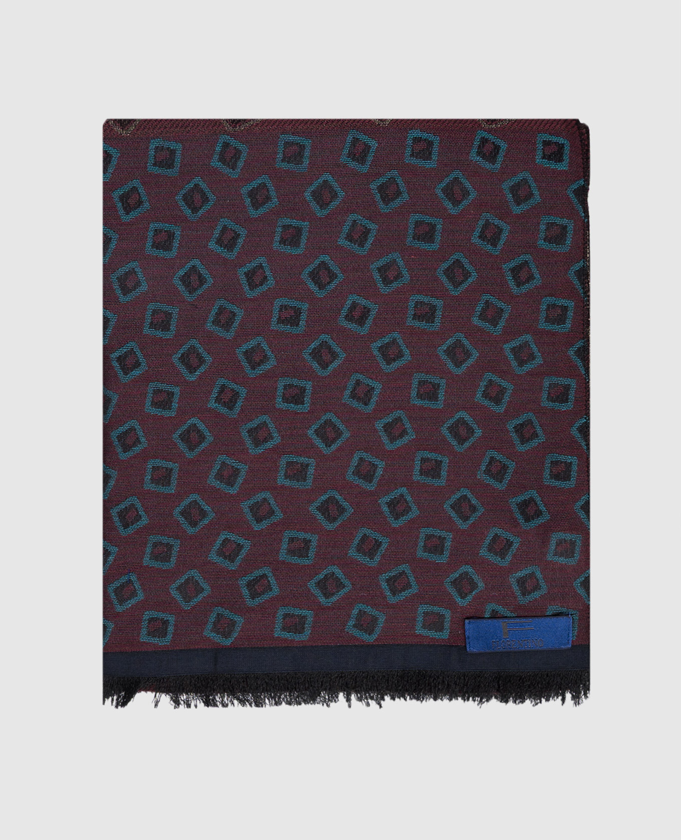 

Burgundy patterned scarf Florentino