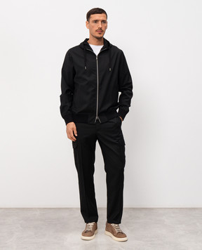 CAPOBIANCO Black wool tracksuit 20M414UN0020M810UN00