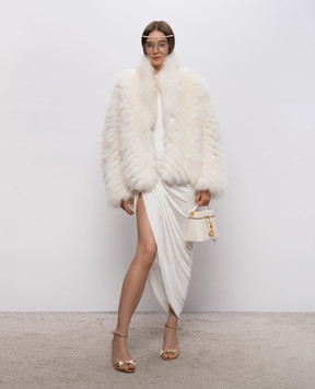 Simonetta Ravizza Falk ivory goat fur coat F06JA417H38