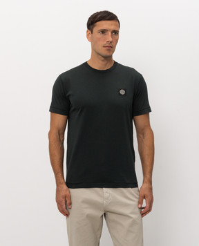 Stone Island Green t-shirt with logo patch L2S152100027S0013