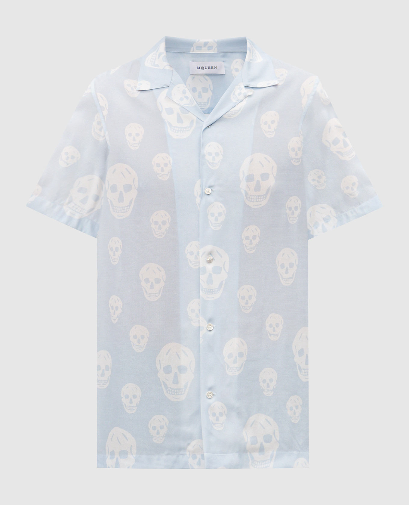 

Blue printed shirt Alexander McQueen, Light blue