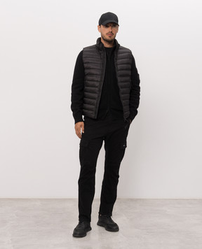 C.P. Company Black cardigan with wool MKN088A110149A
