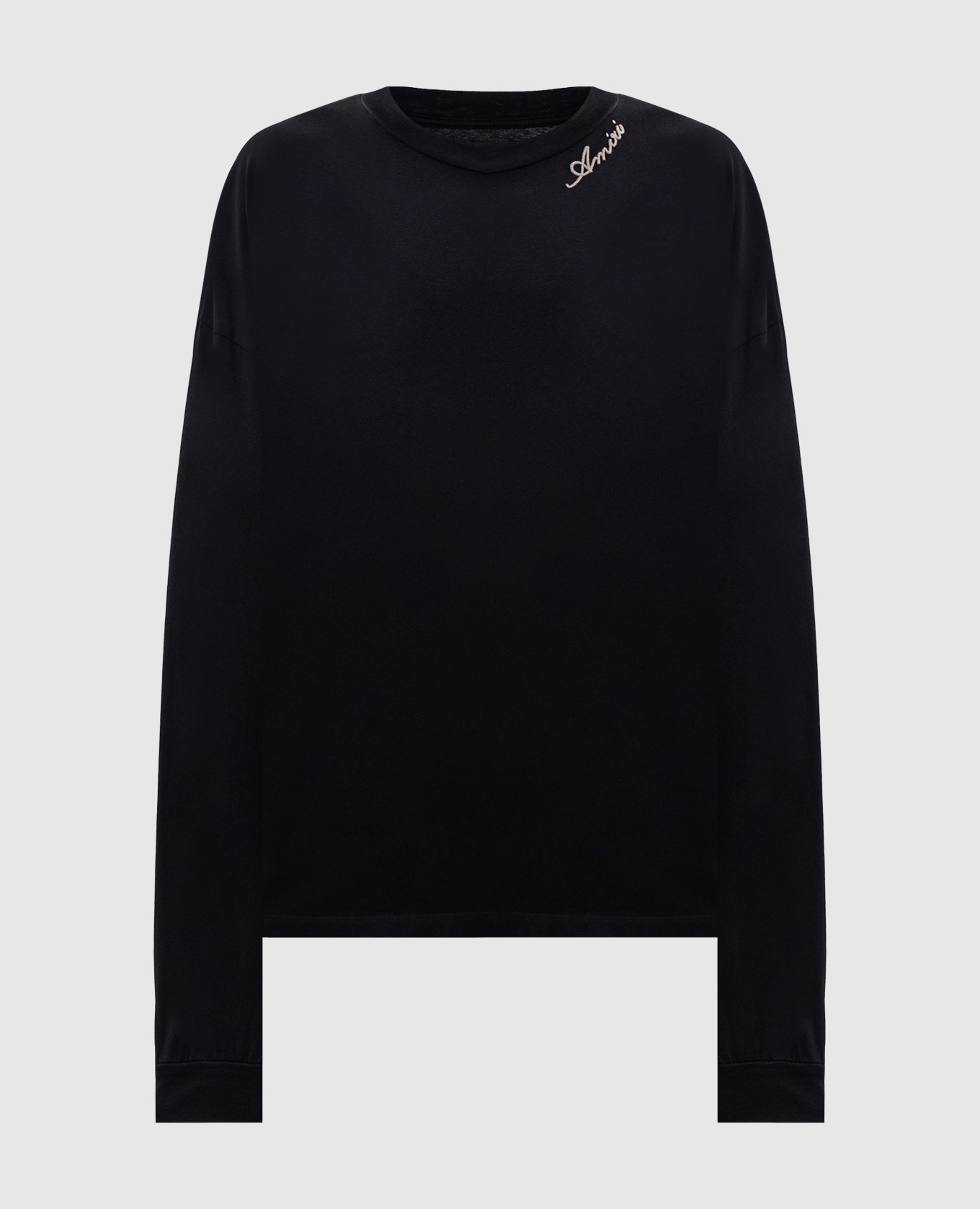 Black long sleeve with logo embroidery