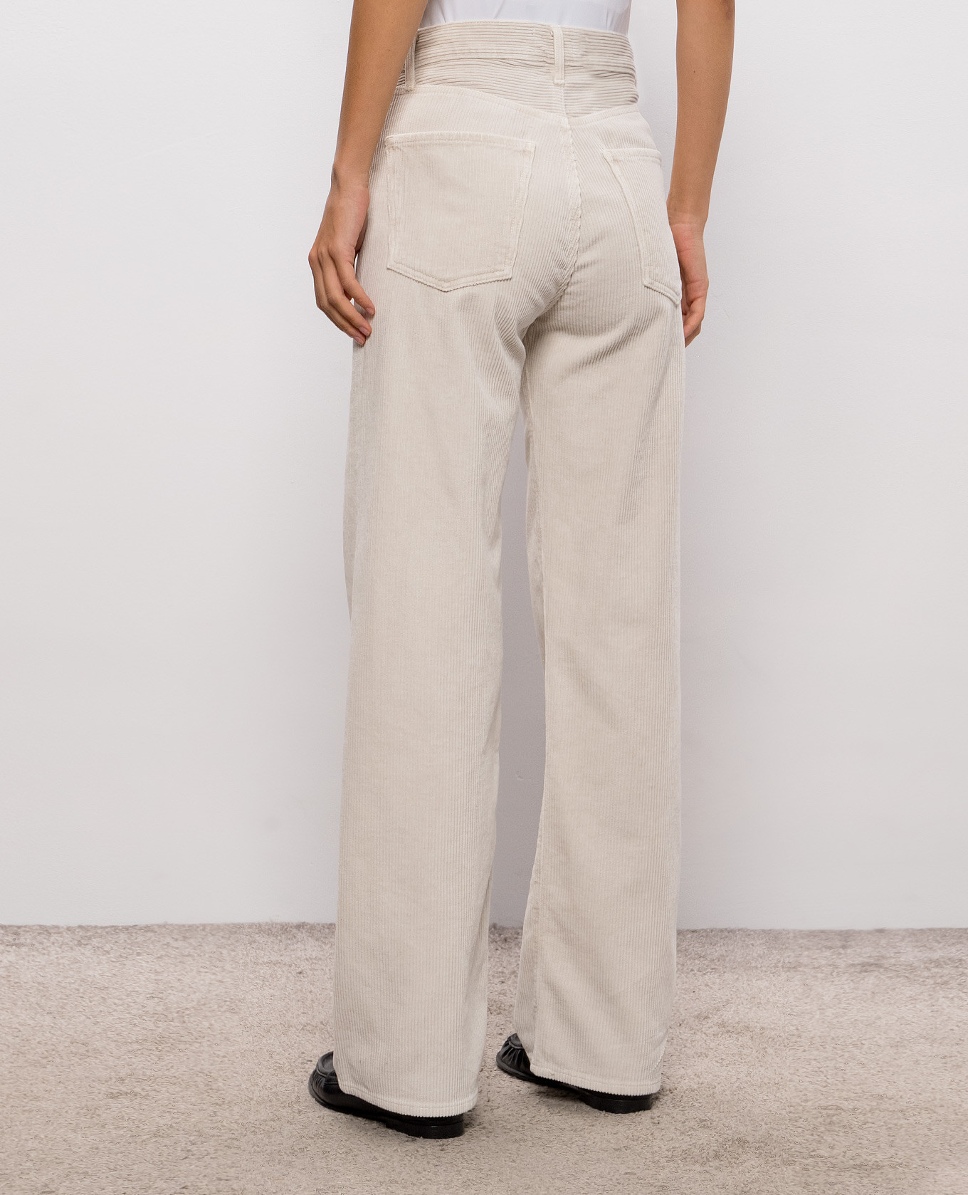 Beige corduroy pants Ren Jean AGOLDE 4